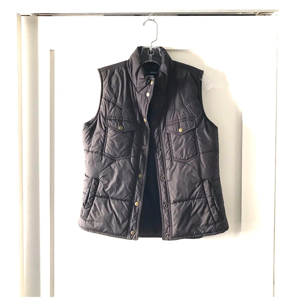 La Redoute brown puffer vest
